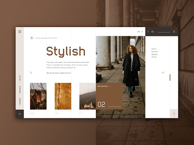 Fashion website brown design fashion fashion app style ui ux web website