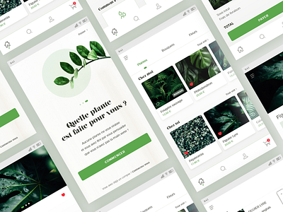 Plant app app app concept design flower flower shop flower store green green app plant ui ux web website