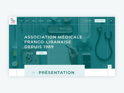 AMFL app concept associates association design liban medecine medical ui ux web website