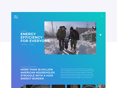 Google Nest Power Project branding design donation energy google nest ui web website