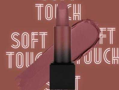 Light red lipstick mock-up graphic design photoshop