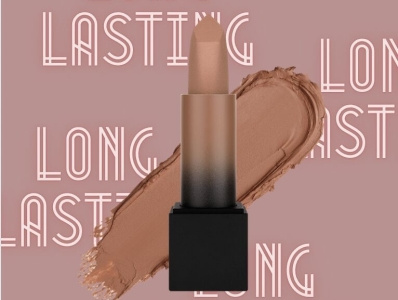 Beige lipstick stick mock-up graphic design photoshop
