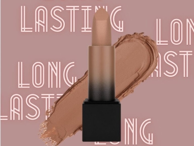 Beige lipstick stick mock-up