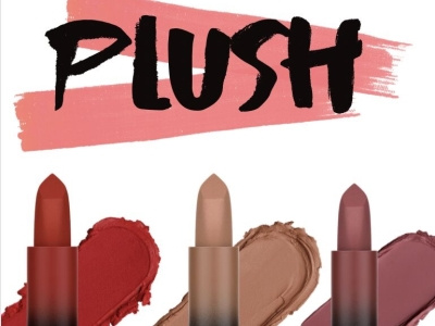 Plush lipstick mock-up graphic design photoshop