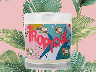 Tropical Candle Mockup