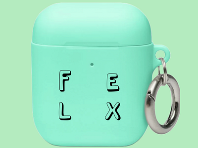 Flex Green AirPods Case graphic design photoshop typography
