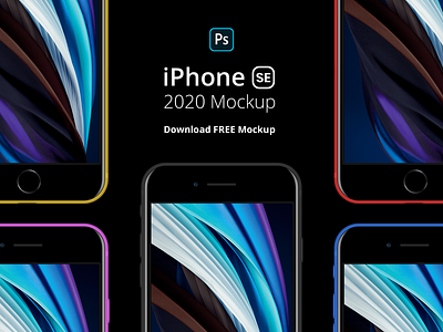 iPhone SE 2020 Free Mockup