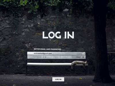 Bench Login bench design login logout page web