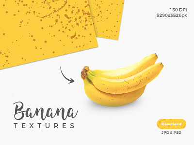 Banana Textures banana dots fruit market ripe sugar sweet texture ui yellow