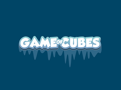 Game of Cubes UI Christmas Title app ui board game game design game interface game ui mobile game puzzle ui