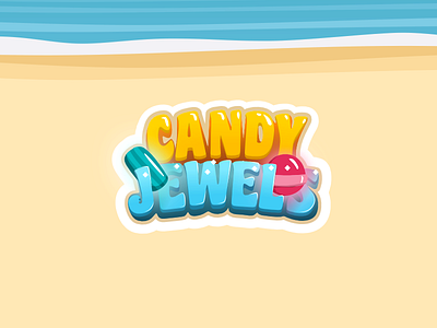 Candy Jewels Game Title app ui board game game design game interface game ui mobile game puzzle ui