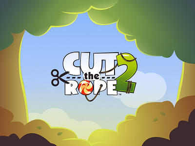 Cut The Rope cut the rope cut the rope 2 game design game logo game title logo mobile game mobile game title om nom zeptolab
