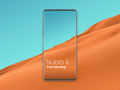 Nubia X Mockup Free