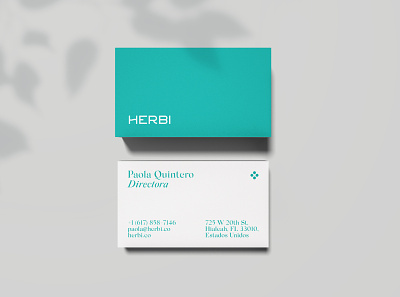 Herbi Cards branding businesscard card design type