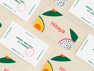 Hitaya Cards brandidentity branding card carddesign fruits hitaya
