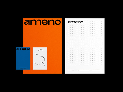 Ameno Design Club brandidentity branding branding and identity carddesign cards logo membrete miniimalist type