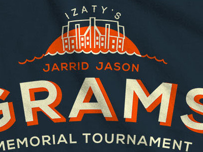 Memorial Golf Tournament T Shirt apparel fundraiser illustration memorial