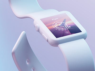 flyn ✈️ app design flight app gradient color logo ui ui ux ux watch