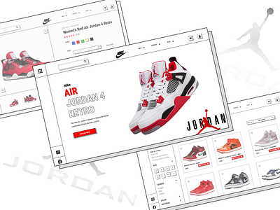 NIKE - Shop Concept concept dailyuichallenge design e commerce fashion header jordan nike online shop redesign shoes shop site concept sneakers sport ui ui design web design