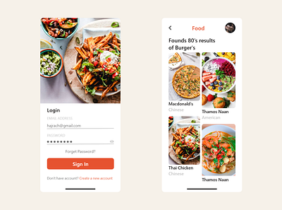 Food App adobe xd app design app designer app designs application ui design food app ui mobile app mobile app design ui ux ui ui designer ui ux design