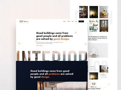 NewAge color colour concept creative design interactive interior interiordesign minimal template typography ui ux web