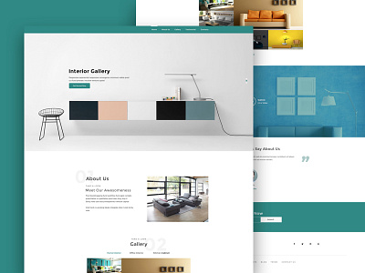 Interior Gallery | Concept concept creative design design gallery interior lending page ui ux web page