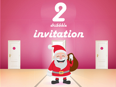 Christmas Gift christmas draft dribbble freebie gift giveaway illustrations invitation invite