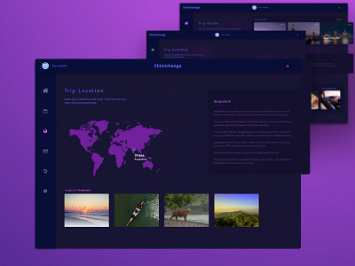 Chimichanga | Trip Management Dashboard application colour dashboard design interface management material trip ui user web