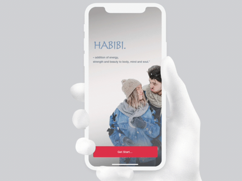 HABIBI | Friend Finder Mobile App android app chat communication creative design friend gif ios iphon mobile splash scree