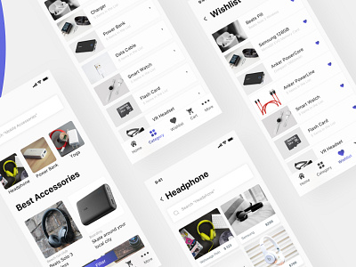 Mobile accessory E-Commerce UI app applicaiton color creative design e commerce e commerce app ios minimal mobile typogaphy ui uidesign ux
