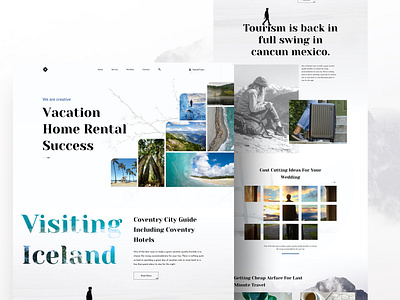 Travel booking website concept 2020 airport hotel restaurant colour concept creative gradient home rent vacation illustration minimal ocean booking hiring popular template transport jungle mountain travel tour sea typography ui ux web design website design