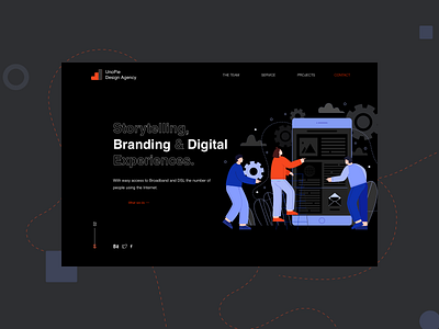 UnoPie- Header Exploration 2020 app color colour concept creative creative design experiment header exploration illustration minimal typography ui ux vector web