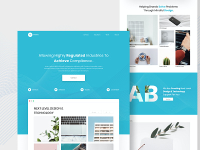 ab solutions agency colour creative design illustration minimal typography ui ux web website