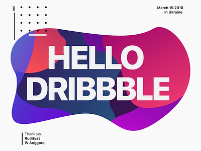 Hello Dribbble! debut dribbble first hello illustration shot