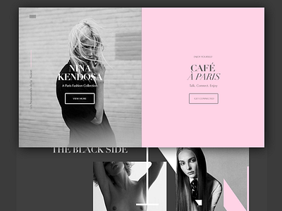 Nina Paris I Fashion Site didot fashion italic paris pink website