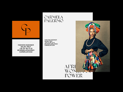 Carmela Palermo Branding branding colors fashion magazines typo