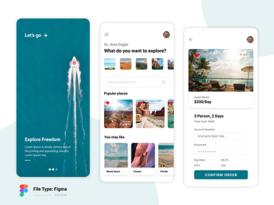 Travel Mobile App Design