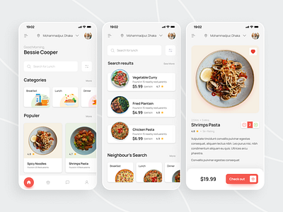 Food Delivery App Design