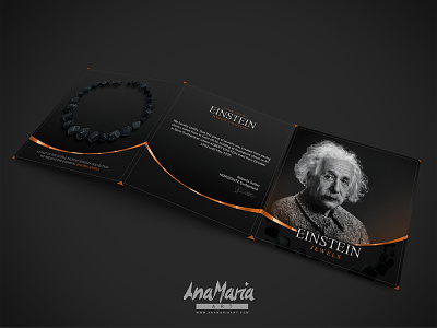 Einstein Jewelry brand brochure einstein flyer jewelry logo luxe luxury