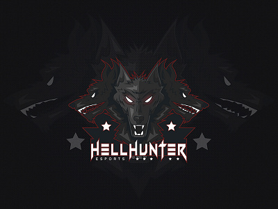 Hell Hunter esport game gaming logo mascot sport