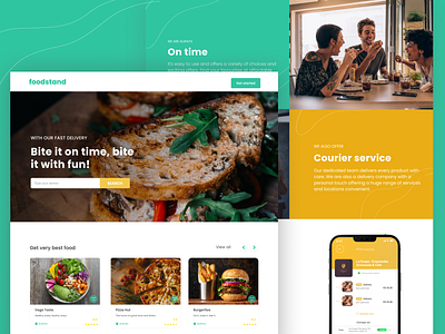 foodstand branding design minimal ui webdesign website