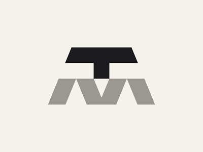 TM Monogram brand branding geometric icon identity illustration industrial letter design letter m letter t logo logo mark logotype minimal monogram retro symbol type typography vintagr