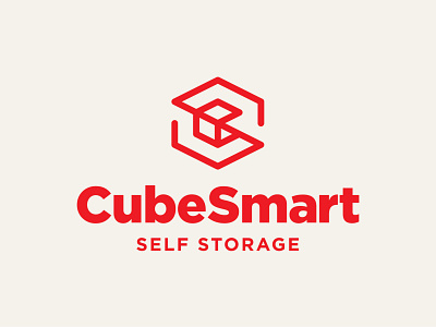 CubeSmart Rebrand bold box brand branding c logo cs logo cube hexagon identity logo logomark mark modern monogram rebrand rebranding retro s logo storage symbol