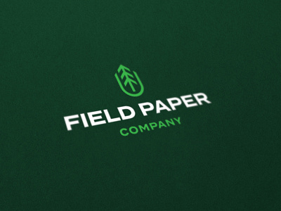 Rebrand - Field Paper Company Logo badge brand branding forest icon identity industrial logo logomark mark minimal modern paper rebrand rebranding symbol texture tree tree logo vintage