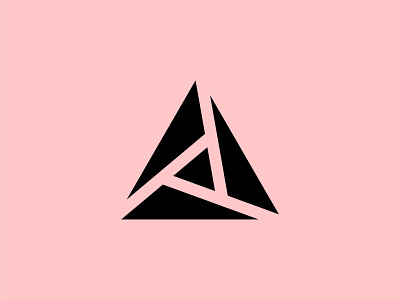 Triangle Logo brand branding digital future geometric geometry icon identity illustration logo mark media minima pattern rotation shapes symbol triangle vector web