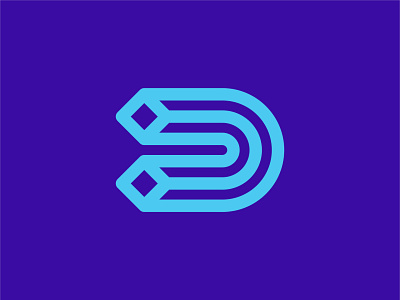 Letter D Logo by Dylan Menke on Dribbble