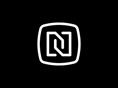 N Logo abstract athletics badge brand branding digital geometric icon identity letter lines logo mark media minimal modern n sports symbol type