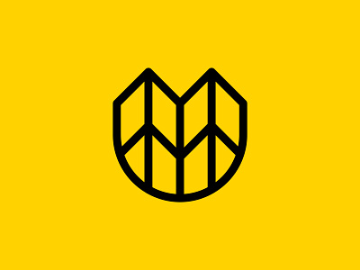 M Logo angle brand branding building digital geometric icon identity lines logo logomark mark marketing media minimal modern perspective symbol tower video