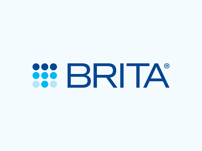 Brita Logo Rebrand brand branding circles digital droplet grid icon identity industrial logo mark media minimal modern packaging pattern rebrand simple symbol water