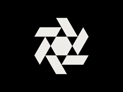 Star Logo brand branding design digital geometric geometry grid icon identity illustration industrial logo mark media minimal modern rotation star symbol triangles